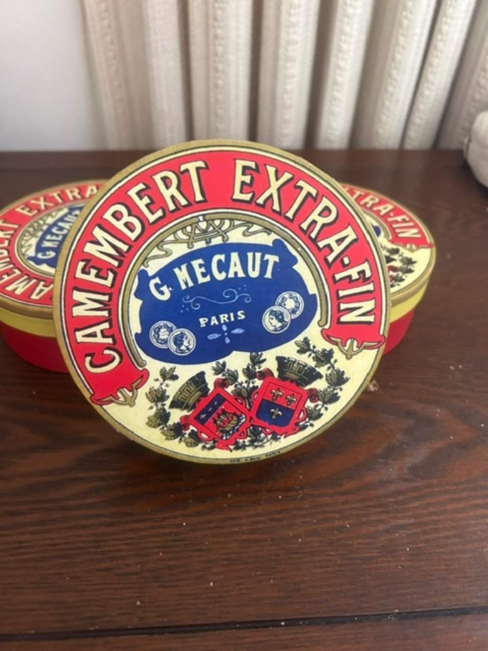 BIA Cordon Bleu Camembert French Cheese Label Plates